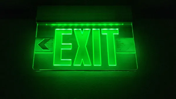 emergency exit sign